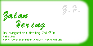 zalan hering business card